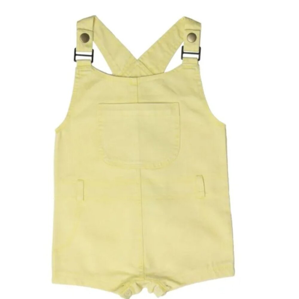Crew Kids Yellow Jean Wash Overalls size 24 Months